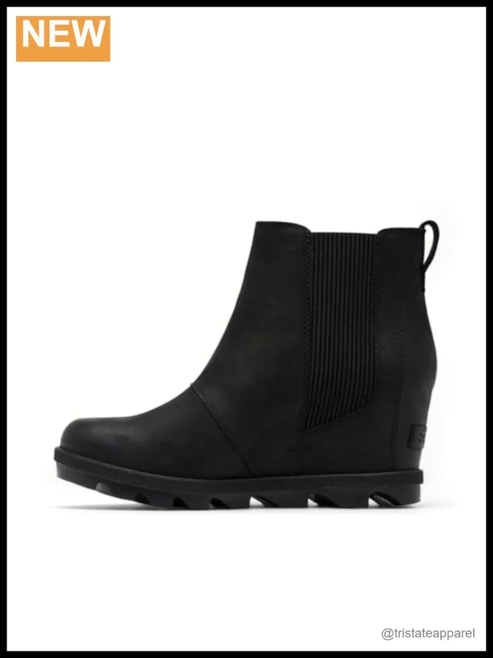Sorel Joan Rhapsody Chelsea Wedge Boots Leather Waterproof Slip-On